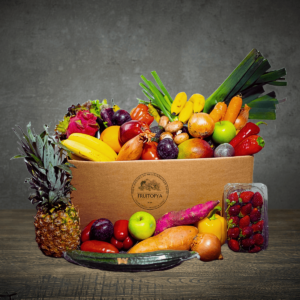 Family fruit and vegetables box delivery